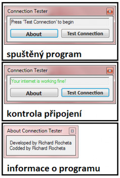 ConnectionTester - náhled