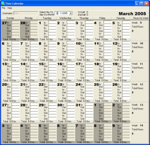 Time Calendar - náhled