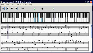 Midi Sheet Music - náhled