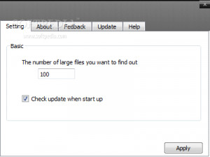 Large File Finder - náhled