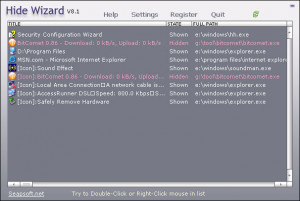 Hide Wizard - náhled