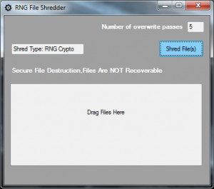RNG File Shredder - náhled