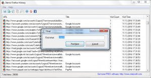 SterJo Firefox History - náhled