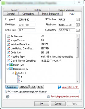 PEiD Tab - náhled