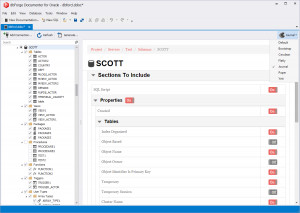 dbForge Documenter for Oracle - náhled