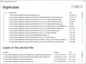 Duplicate File Finder by Ertons - náhled