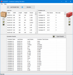 Container Loading Calculator - náhled