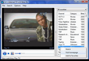 JLC's Internet TV - náhled