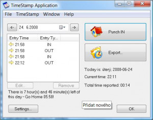 TimeStamp - náhled