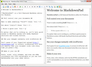MarkdownPad - náhled