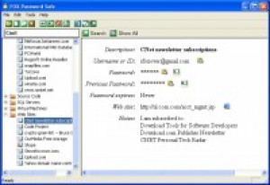 FOX Password Safe - náhled