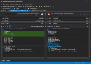 dbForge Schema Compare for PostgreSQL - náhled