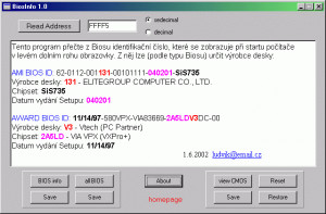 BiosInfo - náhled
