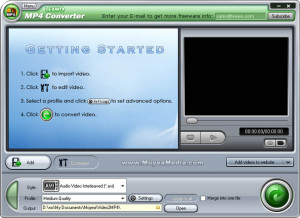Leawo MP4 converter - náhled