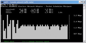 netTr - network traffic monitor - náhled