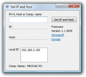 Get Host IP - náhled