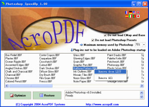 Photoshop SpeedUp - náhled