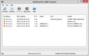 SoftPerfect WiFi Guard - náhled