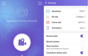 Apowersoft Android Recorder - náhled