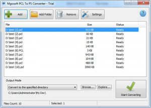 Mgosoft PCL To PS Converter - náhled