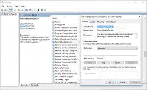 Windows 10 Reboot Blocker - náhled