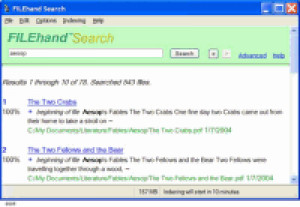 Filehand Search - náhled
