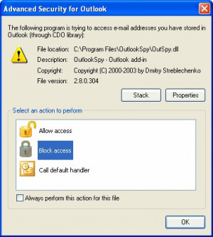 Advanced Security for Outlook - náhled