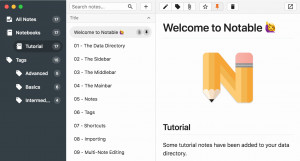 Notable - náhled