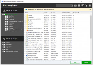 RecoveryRobot Memory Card Recovery - náhled