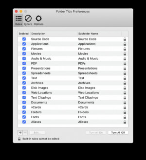 Folder Tidy - náhled