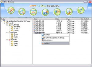inDisc Recovery - náhled