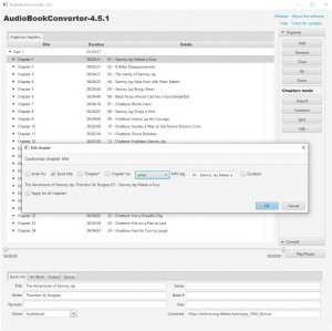 AudioBookConverter - náhled