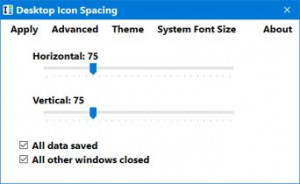 Desktop Icon Spacing - náhled