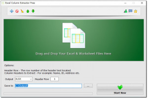 Excel Column Extractor - náhled