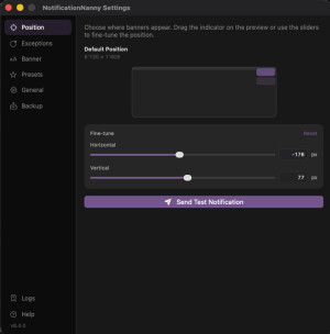 NotificationNanny - náhled