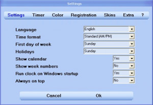 Desktop Clock - náhled