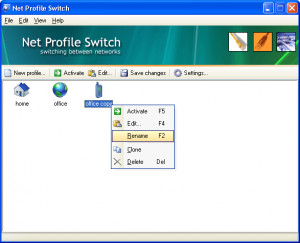 Net Profile Switch - náhled