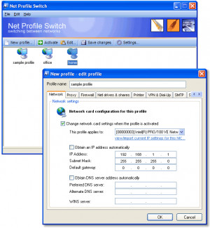 Net Profile Switch - náhled