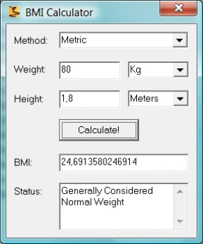 BMI Calculator - náhled