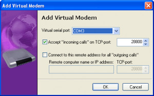 Virtual Modem - náhled