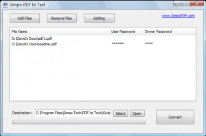 Simpo PDF to Text - náhled