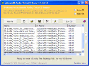 Adensoft Audio/Data CD Burner - náhled
