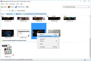 Diskinternals Video Recovery - náhled