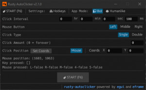 Rusty AutoClicker - náhled