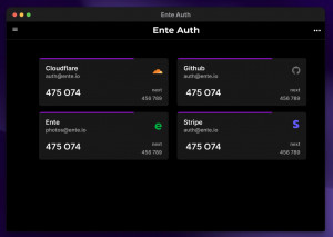 Ente Auth - náhled