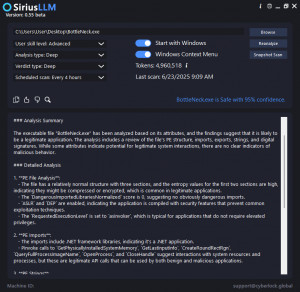SiriusLLM - náhled