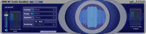 SRS Audio Sandbox - náhled