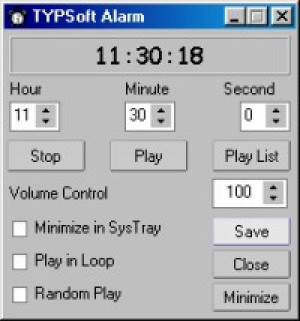TYPSoft Alarm - náhled