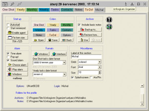 Unforgiven Organizer - náhled