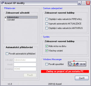 Azazel XP Modify - náhled